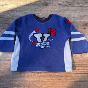 Vitamins‎ Baby Boys Fleece Pullover Shirt Junior Varsity Football Size 18 Months